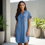 Mia Women's Denim Skirt | Classic Blue Design