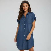 Mia Women's Denim Skirt | Classic Blue Design