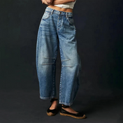 Mia Women's Jeans | High Waisted Wide Leg Design