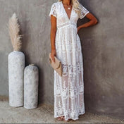 Lina Women's Maxi Dress | Flowing Lace Design