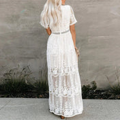 Lina Women's Maxi Dress | Flowing Lace Design
