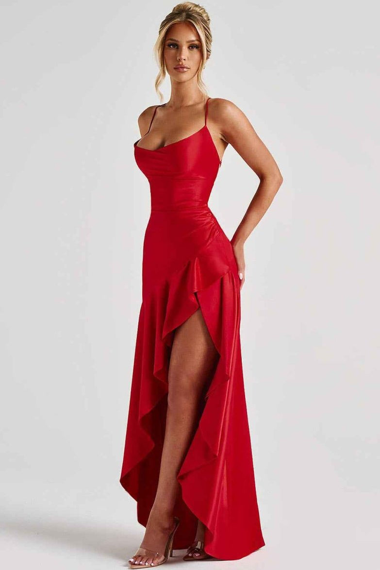 Mia Women's Maxi Dress | Ruffled Hem Design