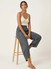 Mirelle Women's Trousers | Relaxed Fit with Wide Legs