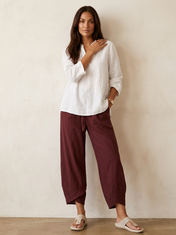 Mirelle Women's Trousers | Relaxed Fit with Wide Legs