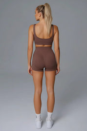 Olivia Women's High Waist Shorts | Seamless Design