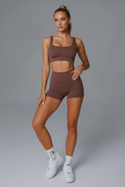 Olivia Women's High Waist Shorts | Seamless Design