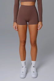 Olivia Women's High Waist Shorts | Seamless Design