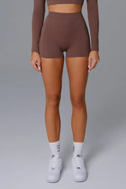 Olivia Women's High Waist Shorts | Seamless Design