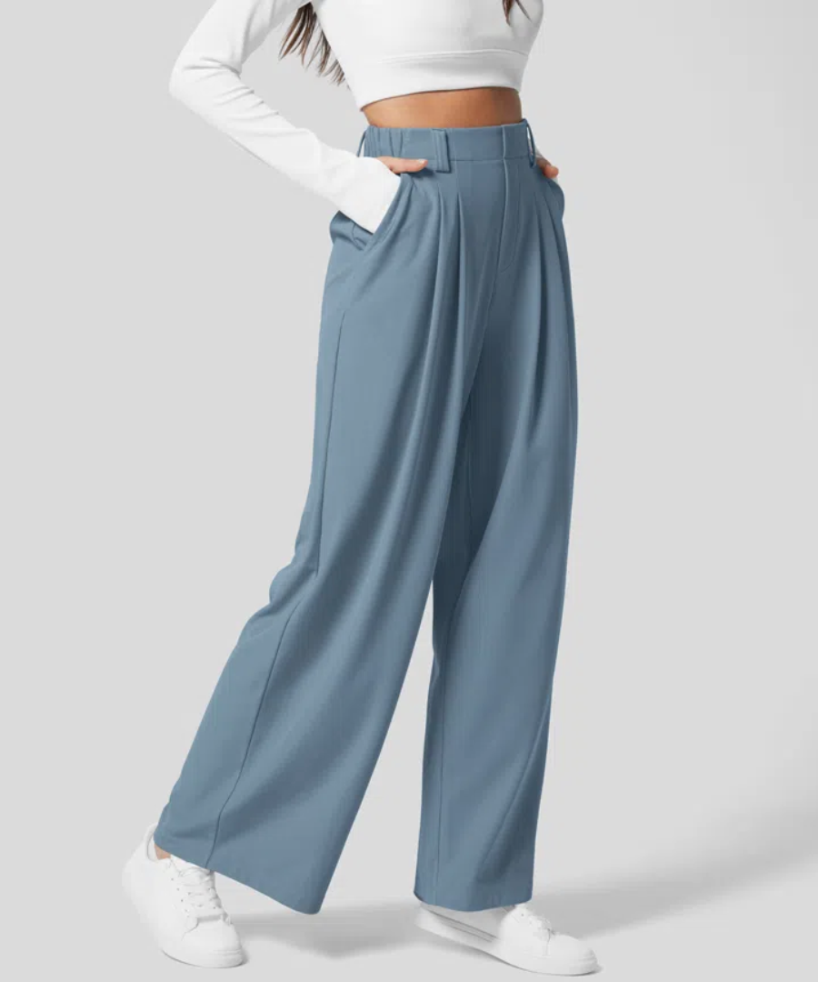 Sabrina Women's Palazzo Pants | High-Waist Wide-Leg Trousers