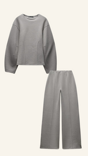 Sophie Women's Two-Piece Set | Oversized Top and Wide Pants