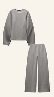 Sophie Women's Two-Piece Set | Oversized Top and Wide Pants