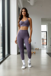 Tamara Women's Sports Bra | Diamond Neckline Design