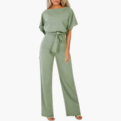 Wanda Women's Jumpsuit | Wide-Leg Design with Belted Waist