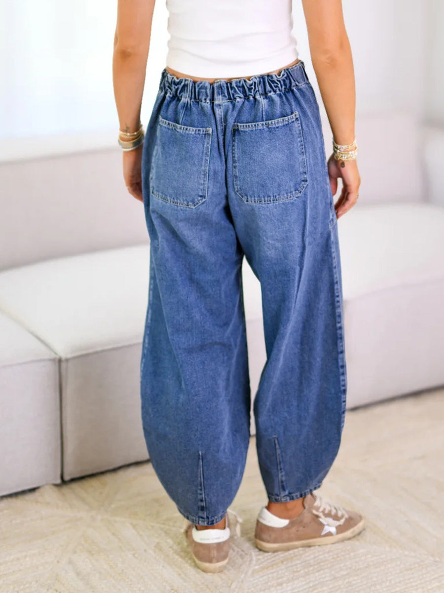 Wendy Women's Jeans | Wide Leg Design with Drawstring Waist