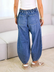 Wendy Women's Jeans | Wide Leg Design with Drawstring Waist