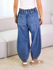 Wendy Women's Jeans | Wide Leg Design with Drawstring Waist