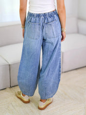 Wendy Women's Jeans | Wide Leg Design with Drawstring Waist