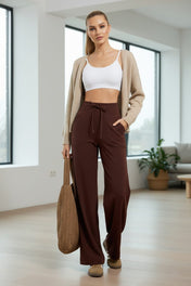 Wendy Women's Wide-Leg Lounge Pants | High-Waisted Straight-Leg Design
