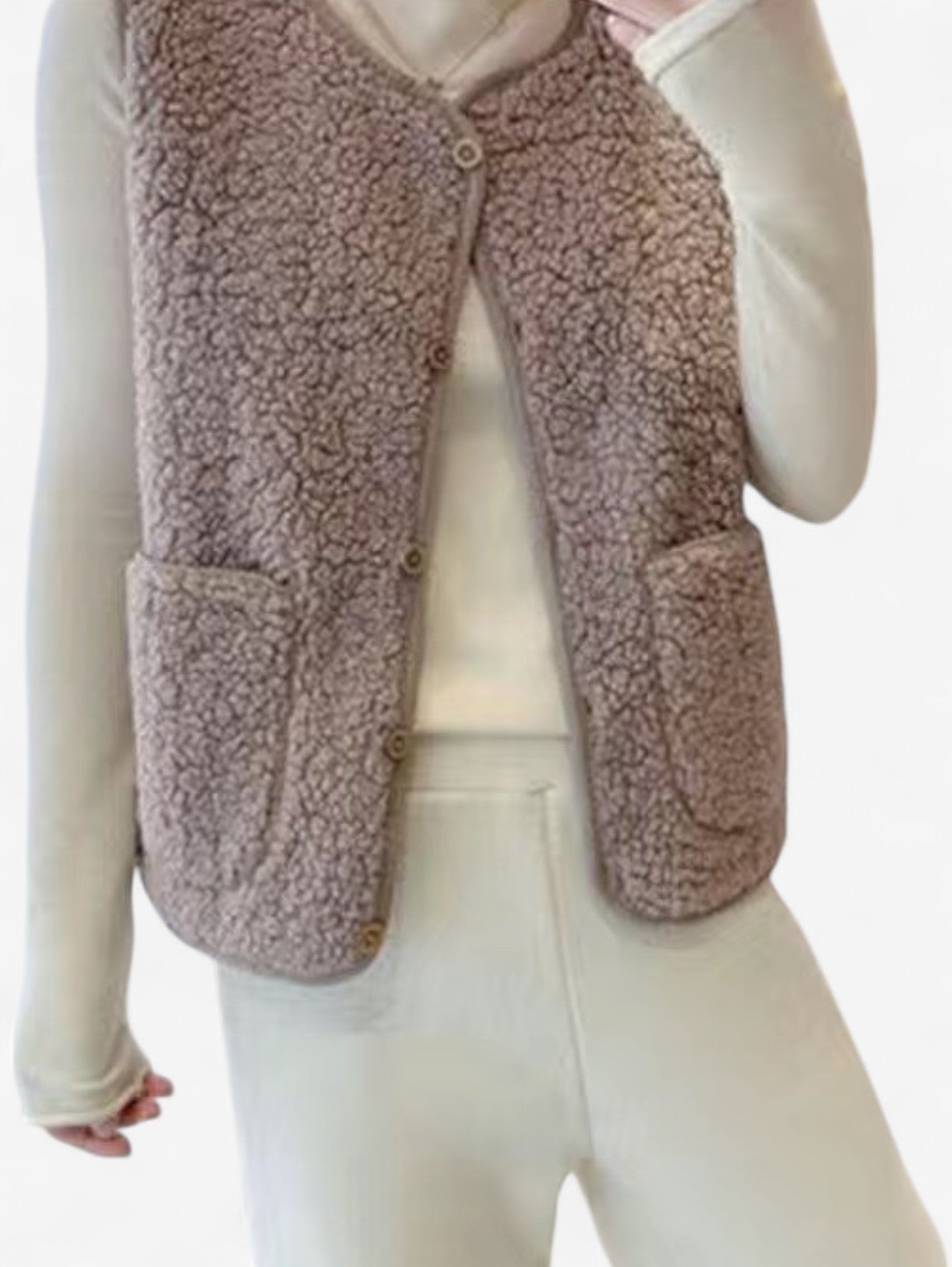 Willa Women's Vest | Soft Touch Button Front Design