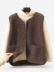 Willa Women's Vest | Soft Touch Button Front Design