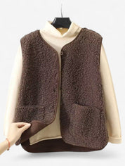 Willa Women's Vest | Soft Touch Button Front Design