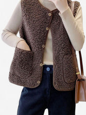 Willa Women's Vest | Soft Touch Button Front Design