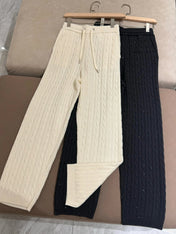 Willa Women's Knit Lounge Set | Hooded Cardigan with Beaded Detail