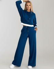 Zara Women's Lounge Set | Modern Hoodie and Wide-Leg Trousers