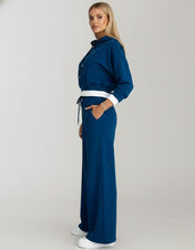 Zara Women's Lounge Set | Modern Hoodie and Wide-Leg Trousers
