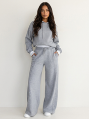 Zara Women's Lounge Set | Modern Hoodie and Wide-Leg Trousers