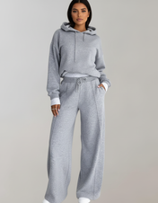 Zara Women's Lounge Set | Modern Hoodie and Wide-Leg Trousers