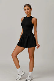 Kylie Women's Dress | Half-Zip Mini Style with Built-In Shorts