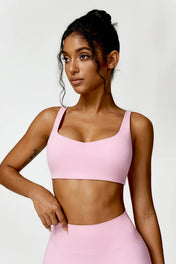Madeline Women's Sports Bra | Heart-Shaped Neckline